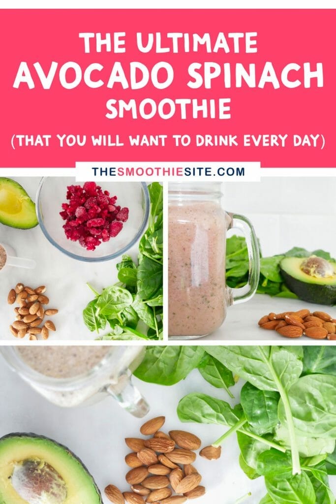 The ultimate avocado spinach smoothie that you will want to drink every day with avocado spinach smoothie ingredients