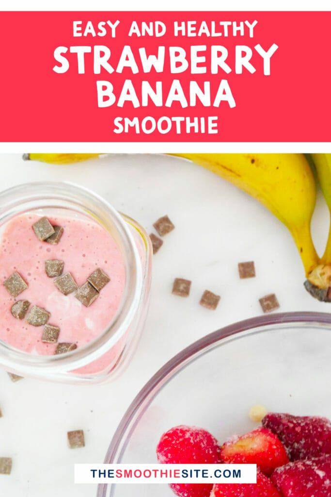 Easy and healthy strawberry banana smoothie