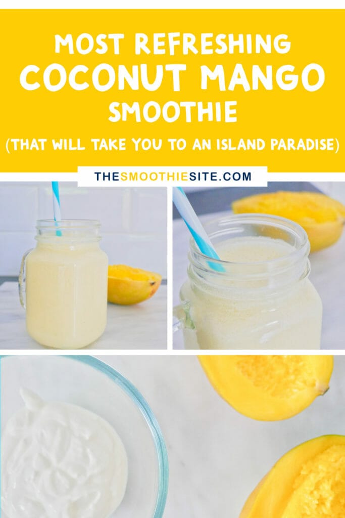 Most refreshing coconut mango smoothie recipe that will take you to an island paradise