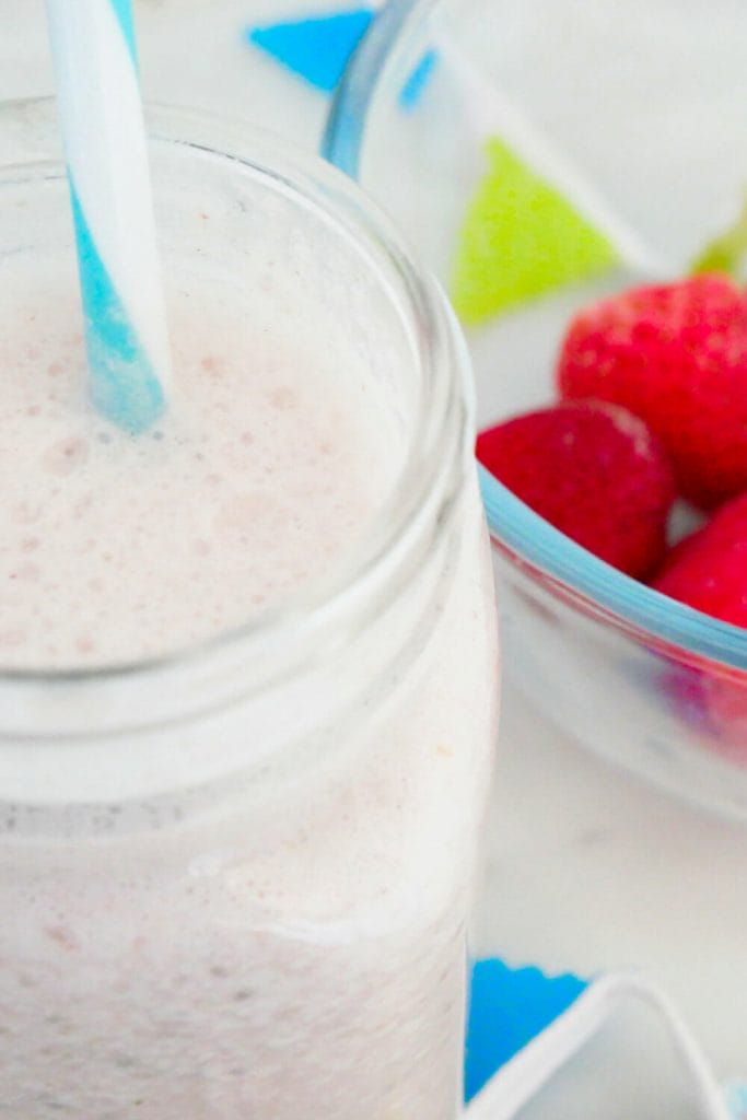 Best tasting strawberry protein shake with coconut milk weight gain smoothie