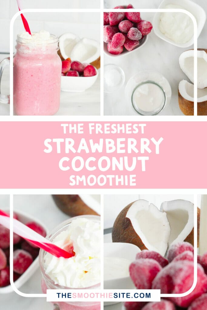 The freshest strawberry coconut milk smoothie recipe