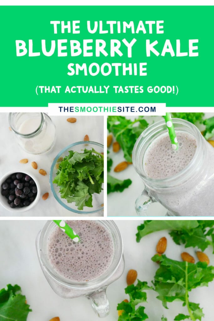 The ultimate blueberry kale smoothie that actually tastes good