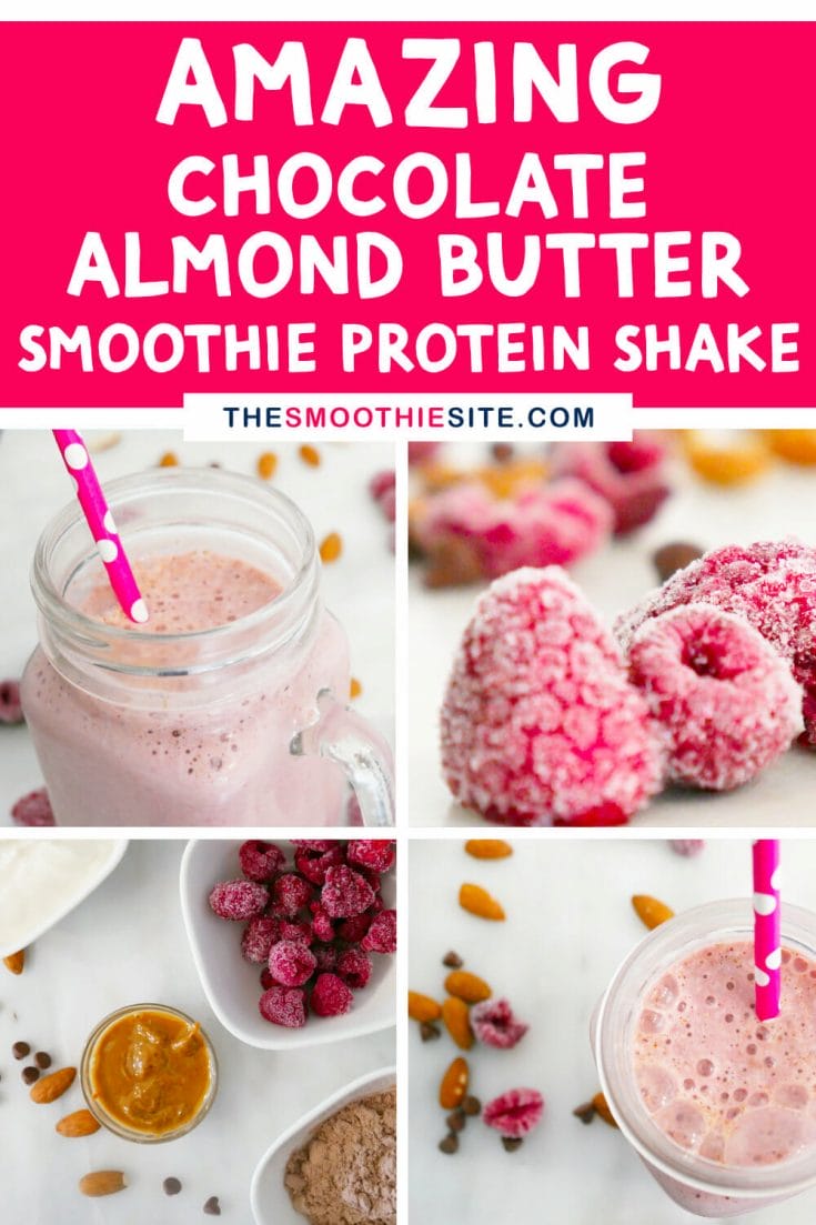 Amazing Chocolate almond butter smoothie protein shake